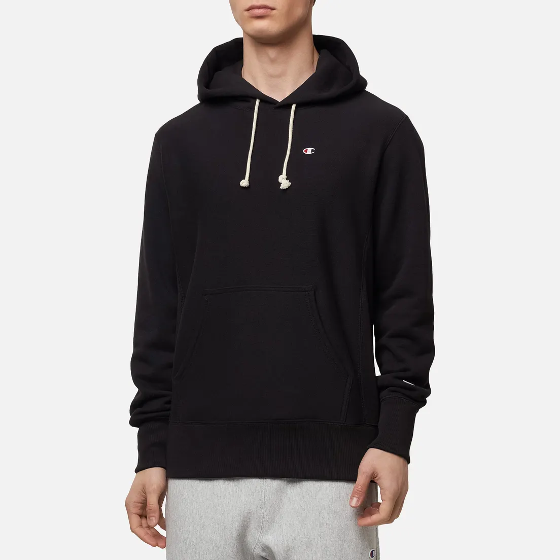 Champion Reverse Weave Мужская толстовка Logo Chest & Sleeve Hoodie