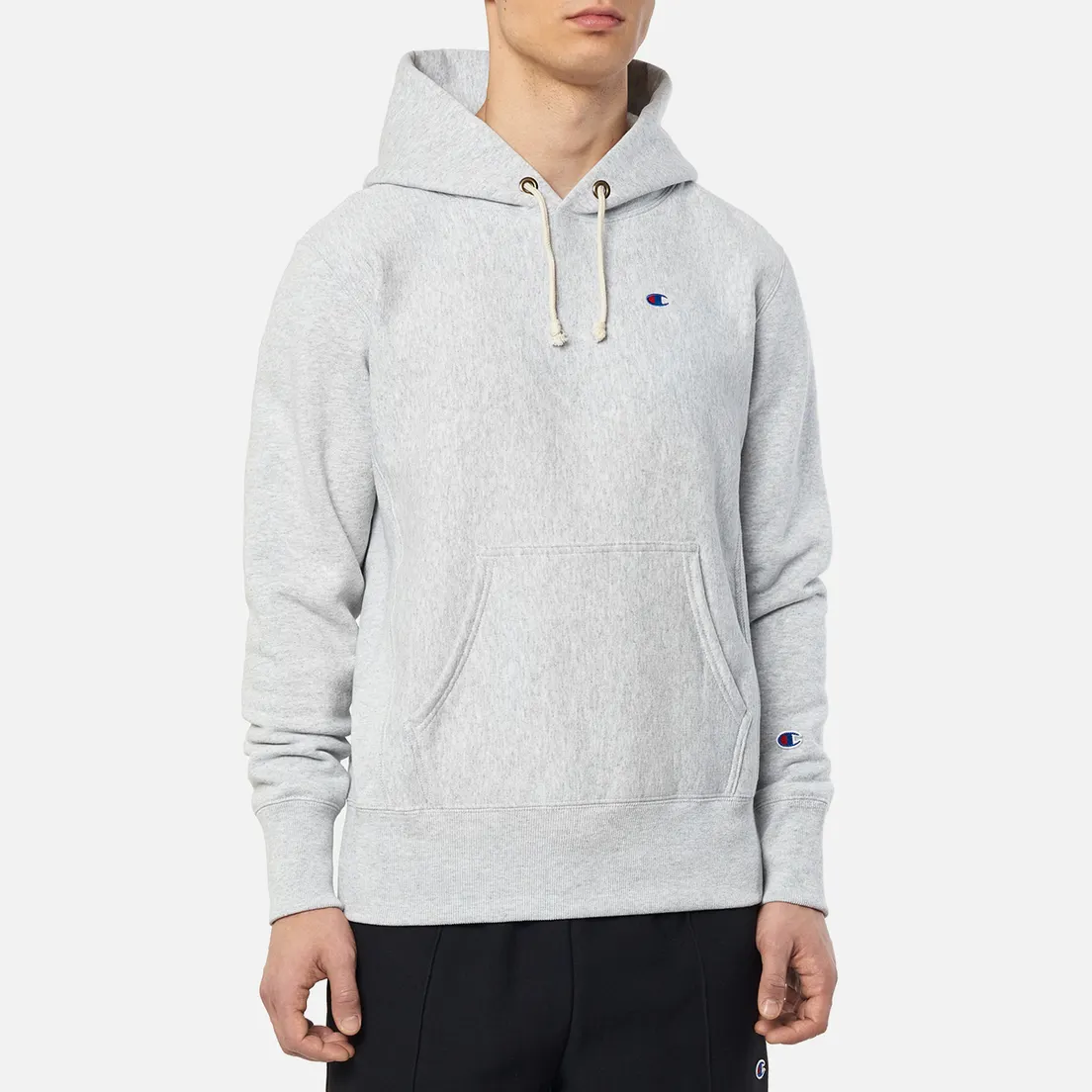 Champion Reverse Weave Мужская толстовка Logo Chest & Sleeve Hoodie