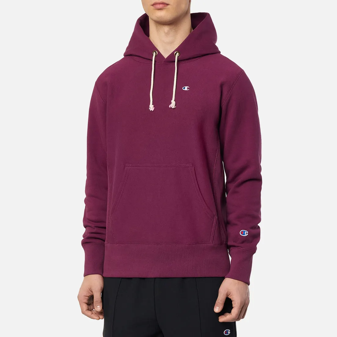 Champion Reverse Weave Мужская толстовка Logo Chest & Sleeve Hoodie