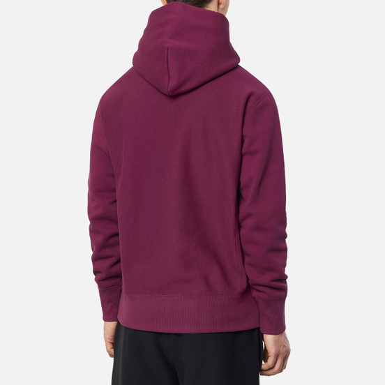 Мужская толстовка Champion Reverse Weave Logo Chest & Sleeve Hoodie Maroon