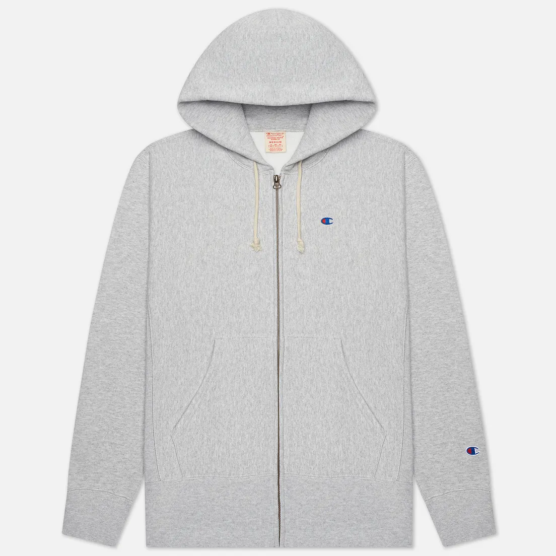 Champion Reverse Weave Мужская толстовка Logo Hoodie Full Zip