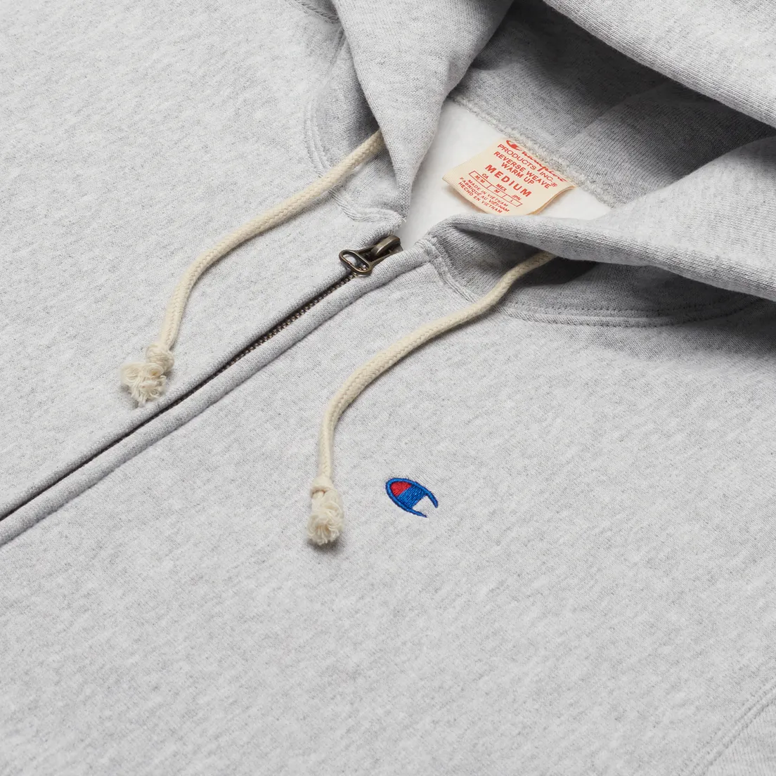 Champion Reverse Weave Мужская толстовка Logo Hoodie Full Zip