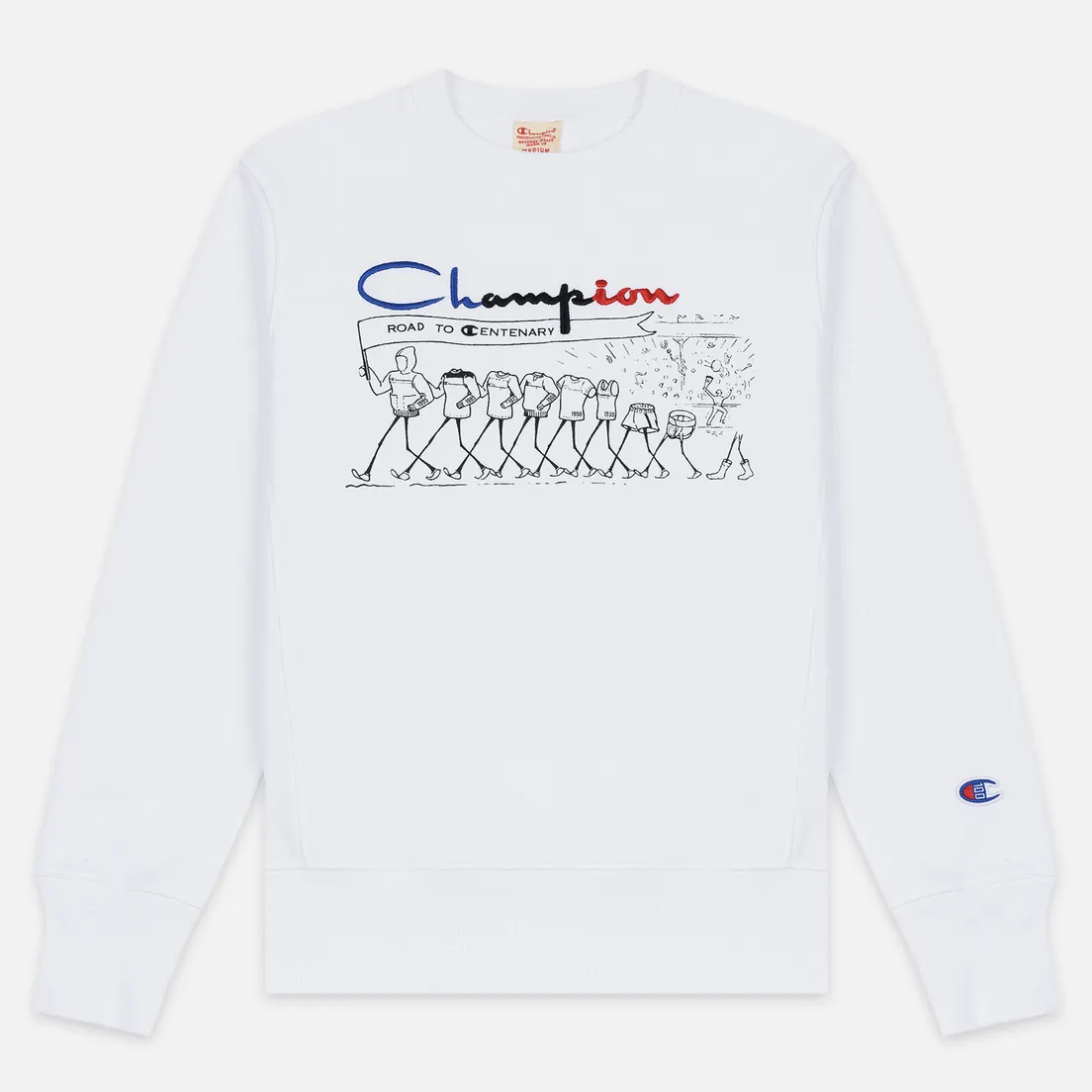 Champion Reverse Weave Мужская толстовка Archive Centenary Print Crew Neck