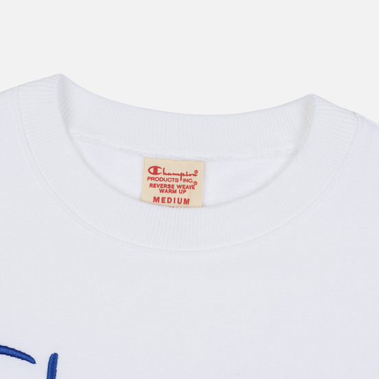 Мужская толстовка Champion Reverse Weave Archive Centenary Print Crew Neck White