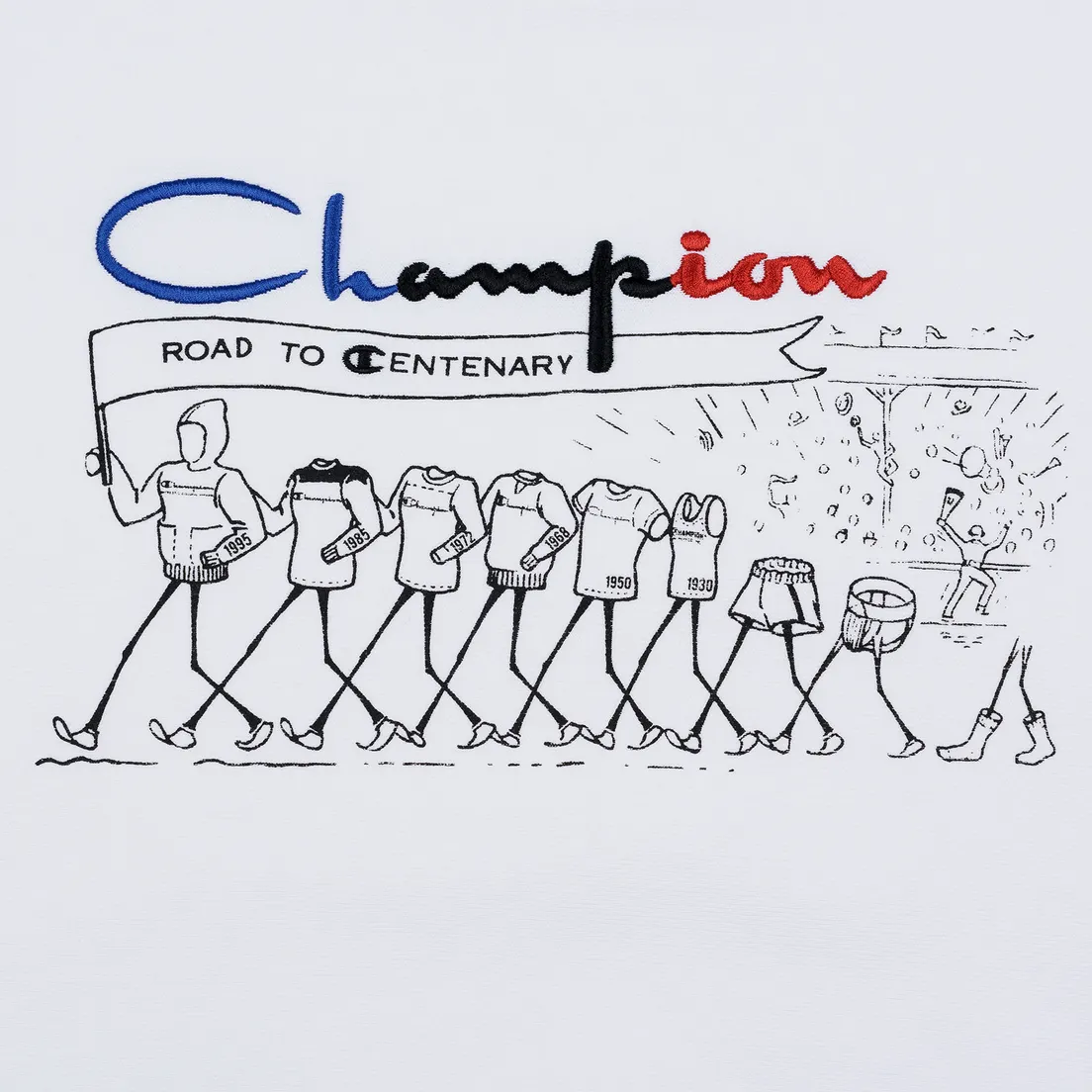 Champion Reverse Weave Мужская толстовка Archive Centenary Print Crew Neck