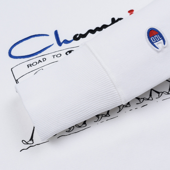 Мужская толстовка Champion Reverse Weave Archive Centenary Print Crew Neck White