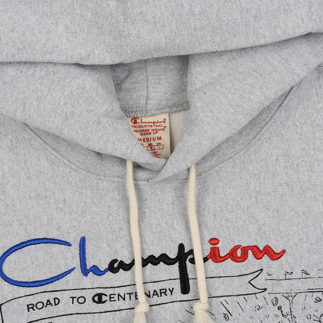 Champion Reverse Weave Мужская толстовка Multi Logo Hooded