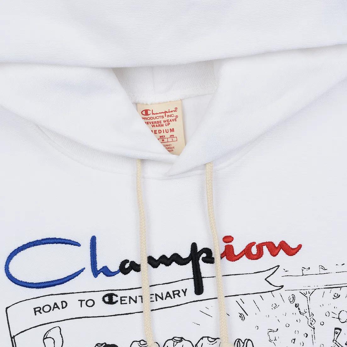 Champion Reverse Weave Мужская толстовка Multi Logo Hooded