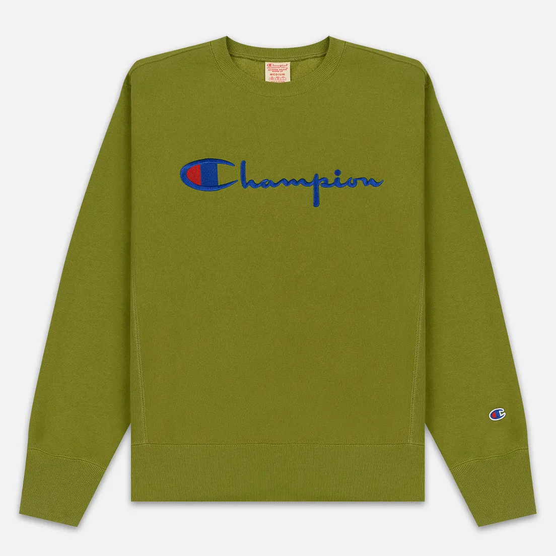 Champion Reverse Weave Мужская толстовка Script Logo Crew Neck