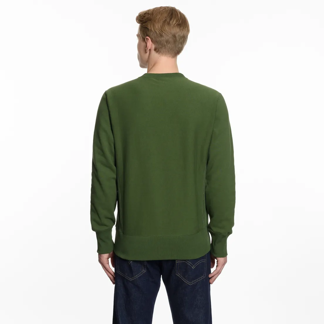 Champion Reverse Weave Мужская толстовка Script Logo Crew Neck