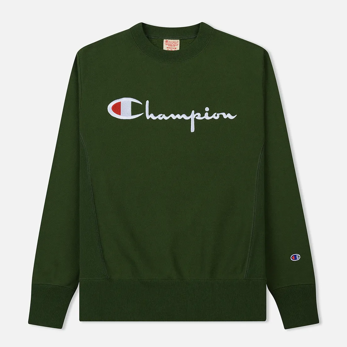 Champion Reverse Weave Мужская толстовка Script Logo Crew Neck