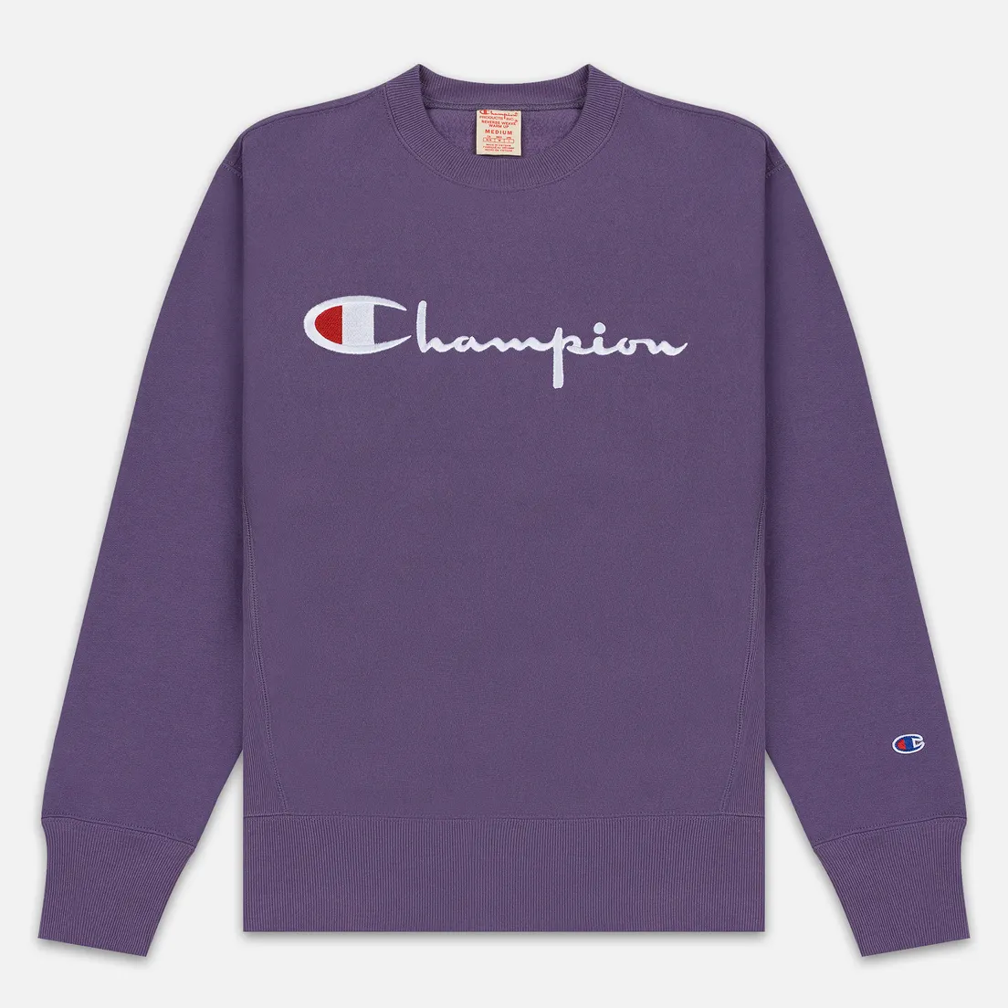Champion Reverse Weave Мужская толстовка Script Logo Crew Neck