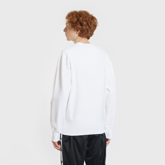 Мужская толстовка Champion Reverse Weave Script Logo Crew Neck White