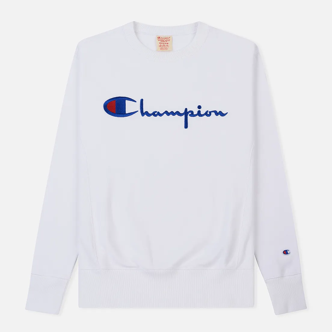 Champion Reverse Weave Мужская толстовка Script Logo Crew Neck