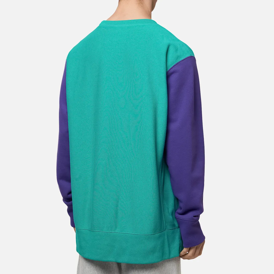 Champion Reverse Weave Мужская толстовка Small Script Bicolor Crew Neck