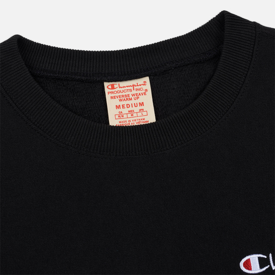 Мужская толстовка Champion Reverse Weave Small Script Crew Neck Black