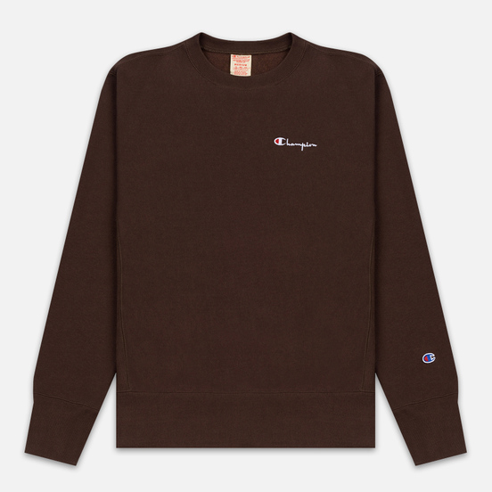 Мужская толстовка Champion Reverse Weave Small Script Crew Neck Brown