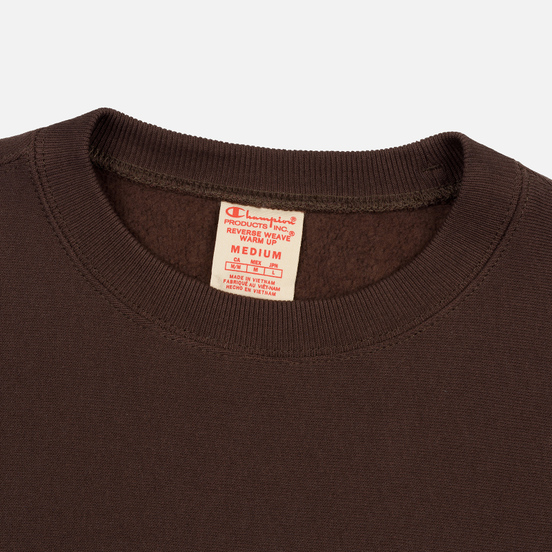 Мужская толстовка Champion Reverse Weave Small Script Crew Neck Brown