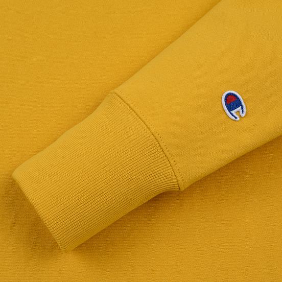 Мужская толстовка Champion Reverse Weave Small Script Crew Neck Golden Rod