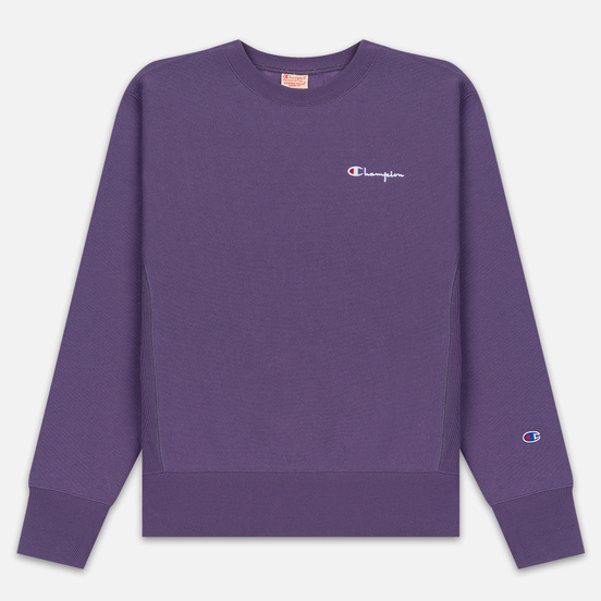 Мужская толстовка Champion Reverse Weave Small Script Crew Neck Mulled Grape