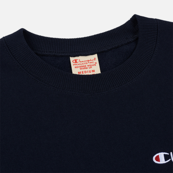 Мужская толстовка Champion Reverse Weave Small Script Crew Neck Navy