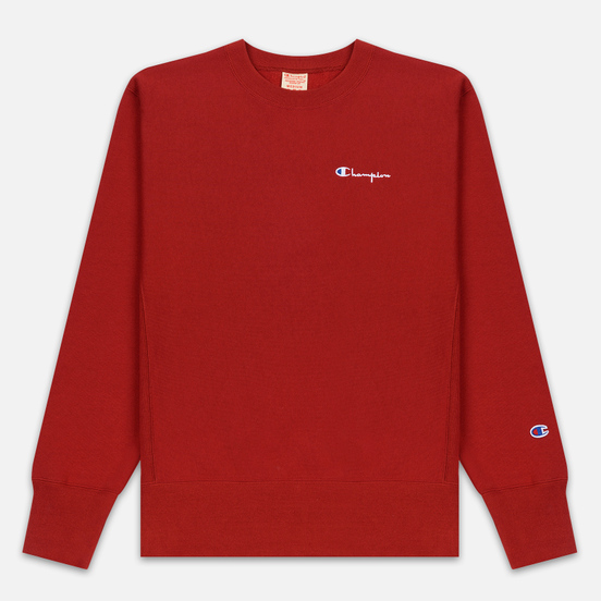 Мужская толстовка Champion Reverse Weave Small Script Crew Neck Dark Red