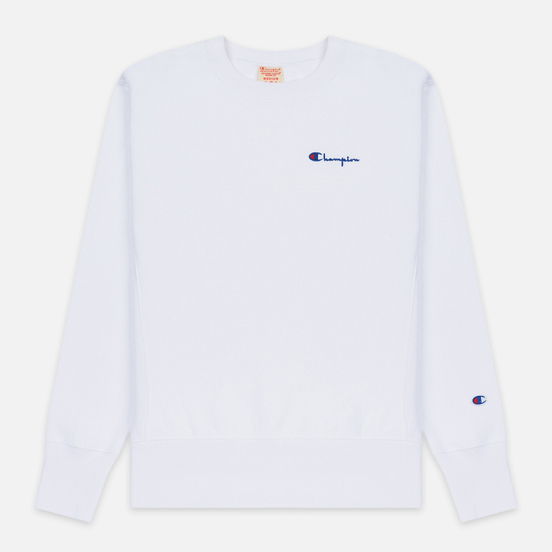 Мужская толстовка Champion Reverse Weave Small Script Crew Neck White