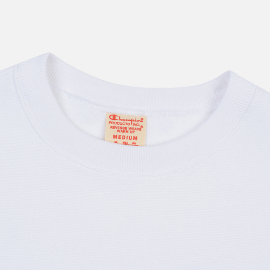 Мужская толстовка Champion Reverse Weave Small Script Crew Neck White