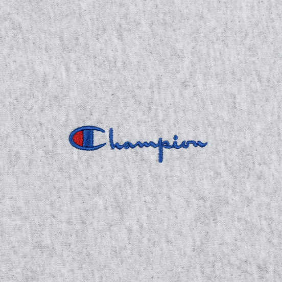 Мужская толстовка Champion Reverse Weave Small Script Half Zip Light Grey
