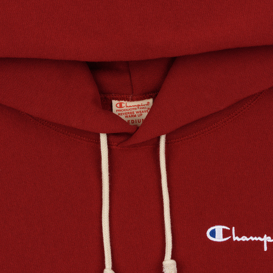 Мужская толстовка Champion Reverse Weave Small Script Hooded Dark Red