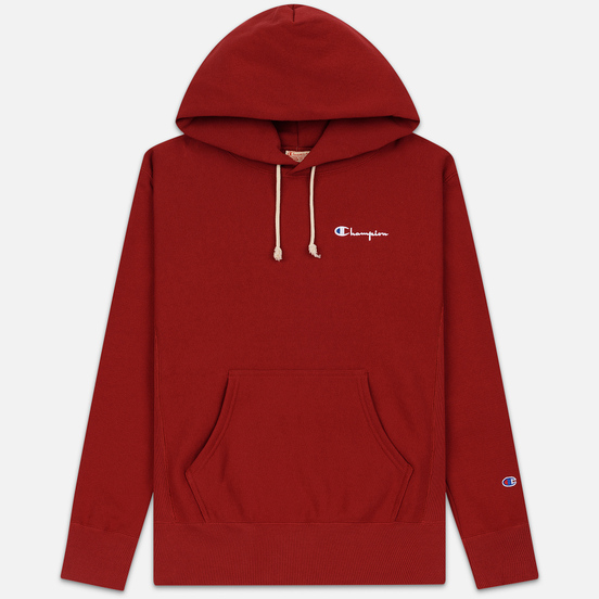 Мужская толстовка Champion Reverse Weave Small Script Hooded Dark Red