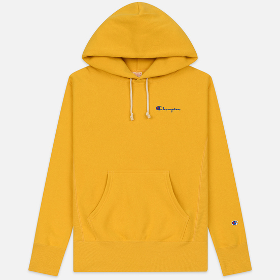 Мужская толстовка Champion Reverse Weave Small Script Hooded Golden Rod