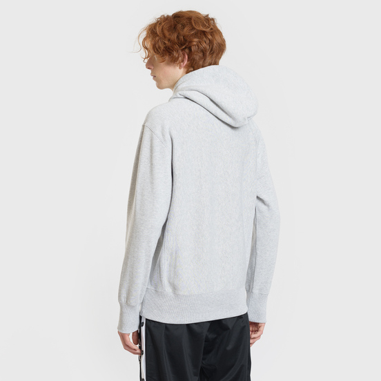 Мужская толстовка Champion Reverse Weave Small Script Hooded Light Grey