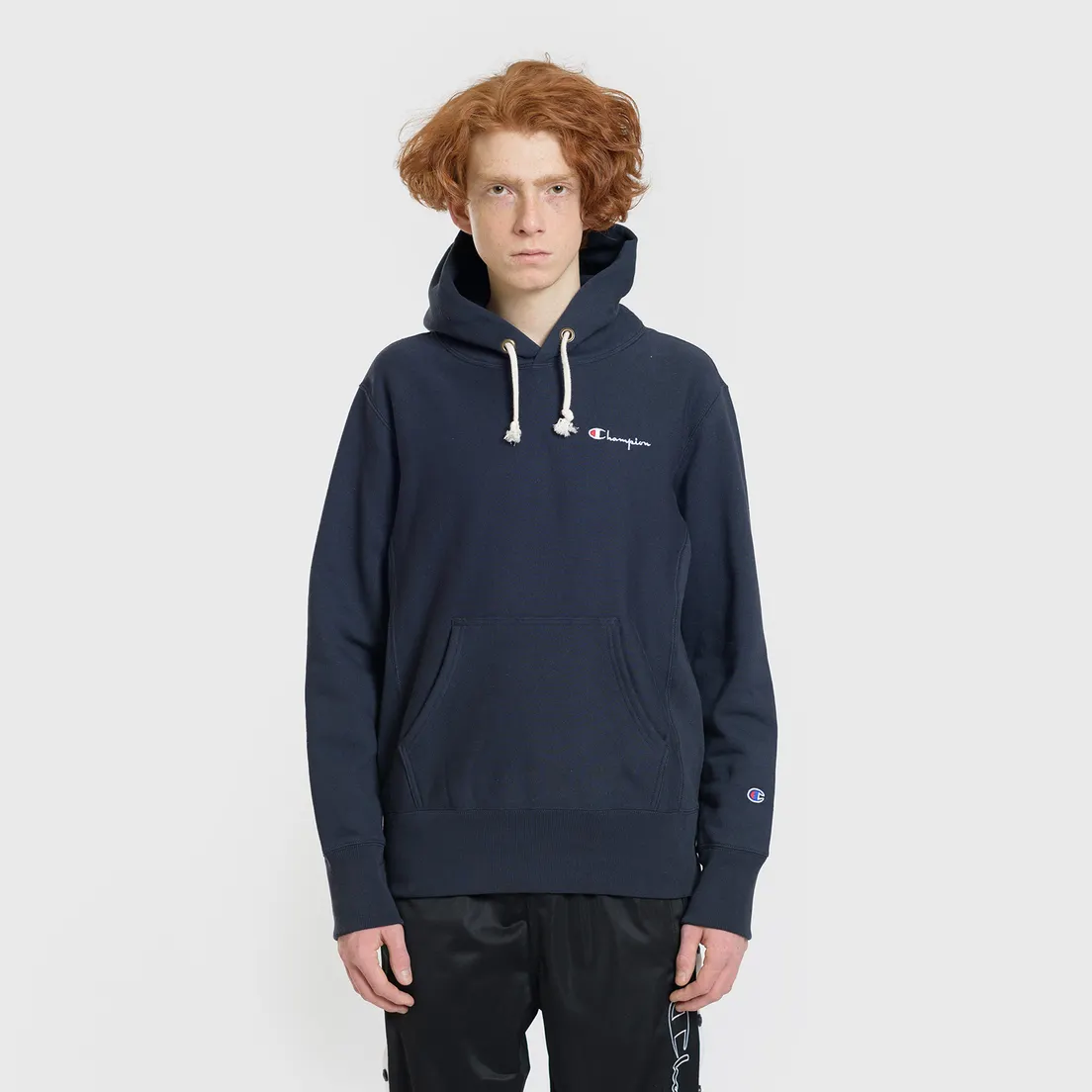 Champion Reverse Weave Мужская толстовка Small Script Hooded