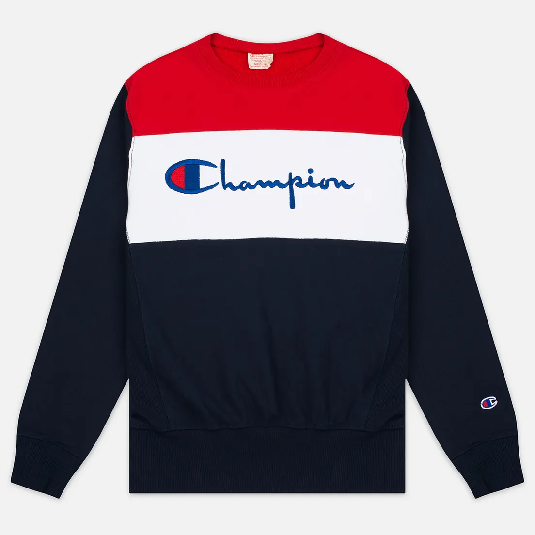 Champion Reverse Weave Мужская толстовка Tricolor Crew Neck
