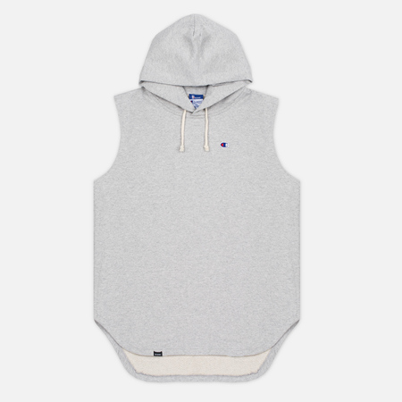 Мужская толстовка Champion Reverse Weave x Beams Hooded Sleeveless Grey Marl