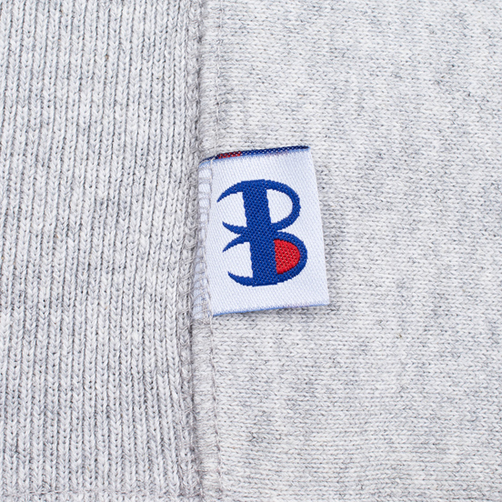 Мужская толстовка Champion Reverse Weave x Beams Zip Crew Grey Marl
