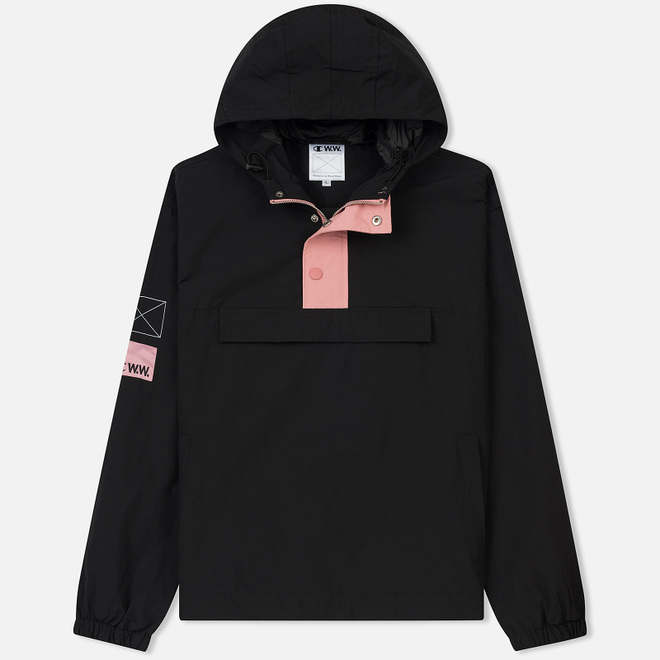 Мужская куртка анорак Champion Reverse Weave x Wood Wood Niko Hooded Black