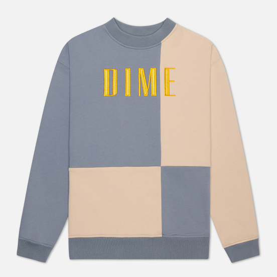 Мужская толстовка Dime Block Terry Crew Neck Light Blue/Cream