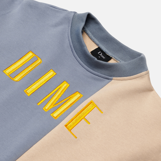 Мужская толстовка Dime Block Terry Crew Neck Light Blue/Cream
