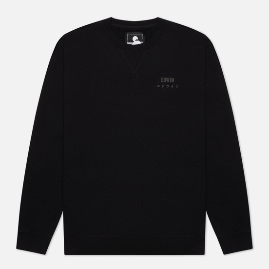 Мужская толстовка Edwin Base Crew Heavy Felpa Black