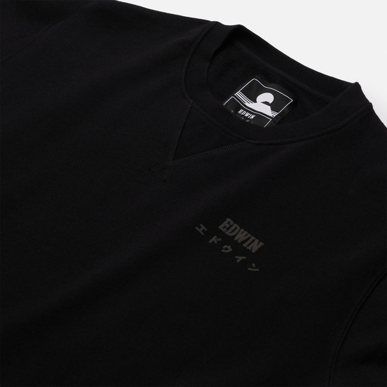 Мужская толстовка Edwin Base Crew Heavy Felpa Black