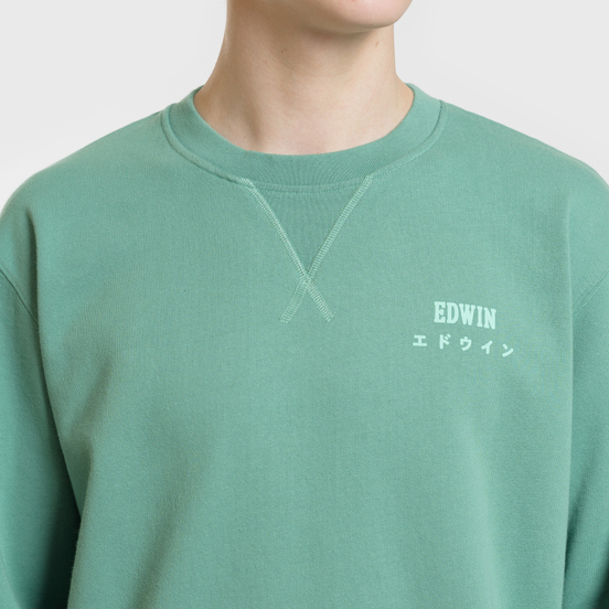 Мужская толстовка Edwin Base Crew Heavy Felpa Frosty Spruce