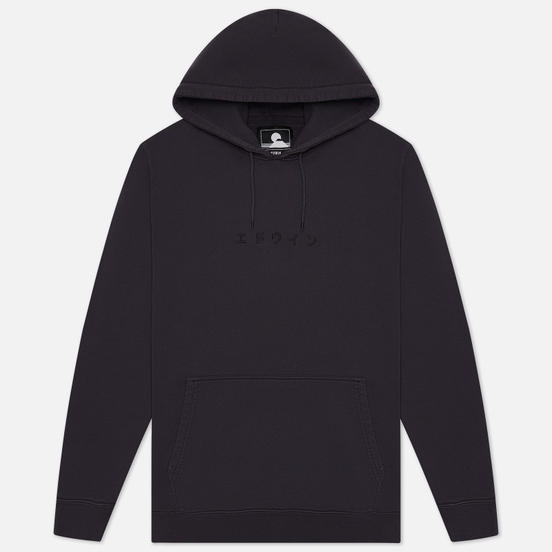 Мужская толстовка Edwin Katakana Hoodie Heavy Felpa Ebony