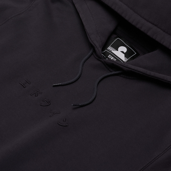 Мужская толстовка Edwin Katakana Hoodie Heavy Felpa Ebony