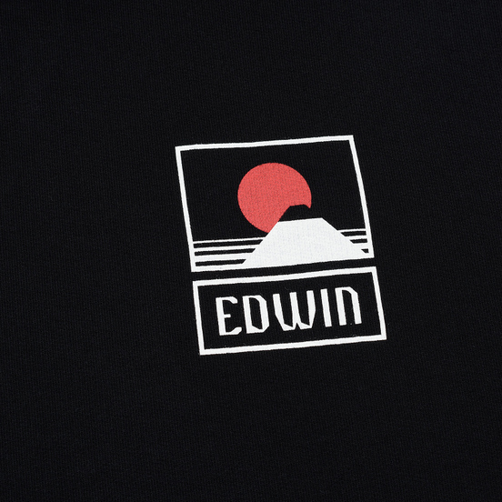 Мужская толстовка Edwin Sunset On Mount Fuji Hoodie Black