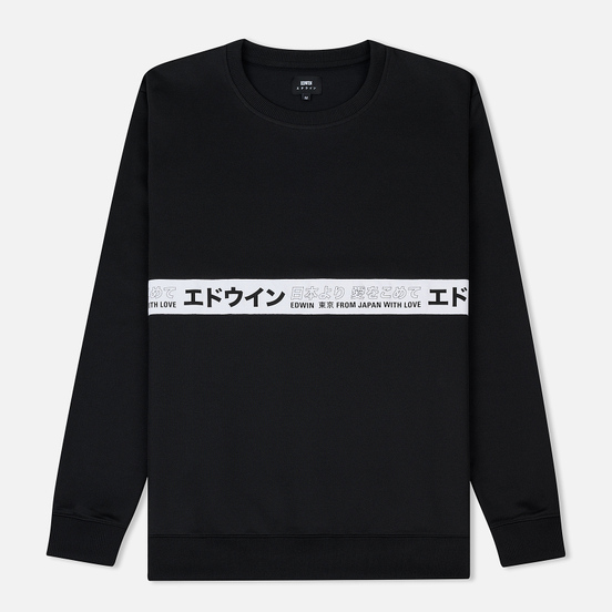 Мужская толстовка Edwin Track Interlock Cotton Polyester Black
