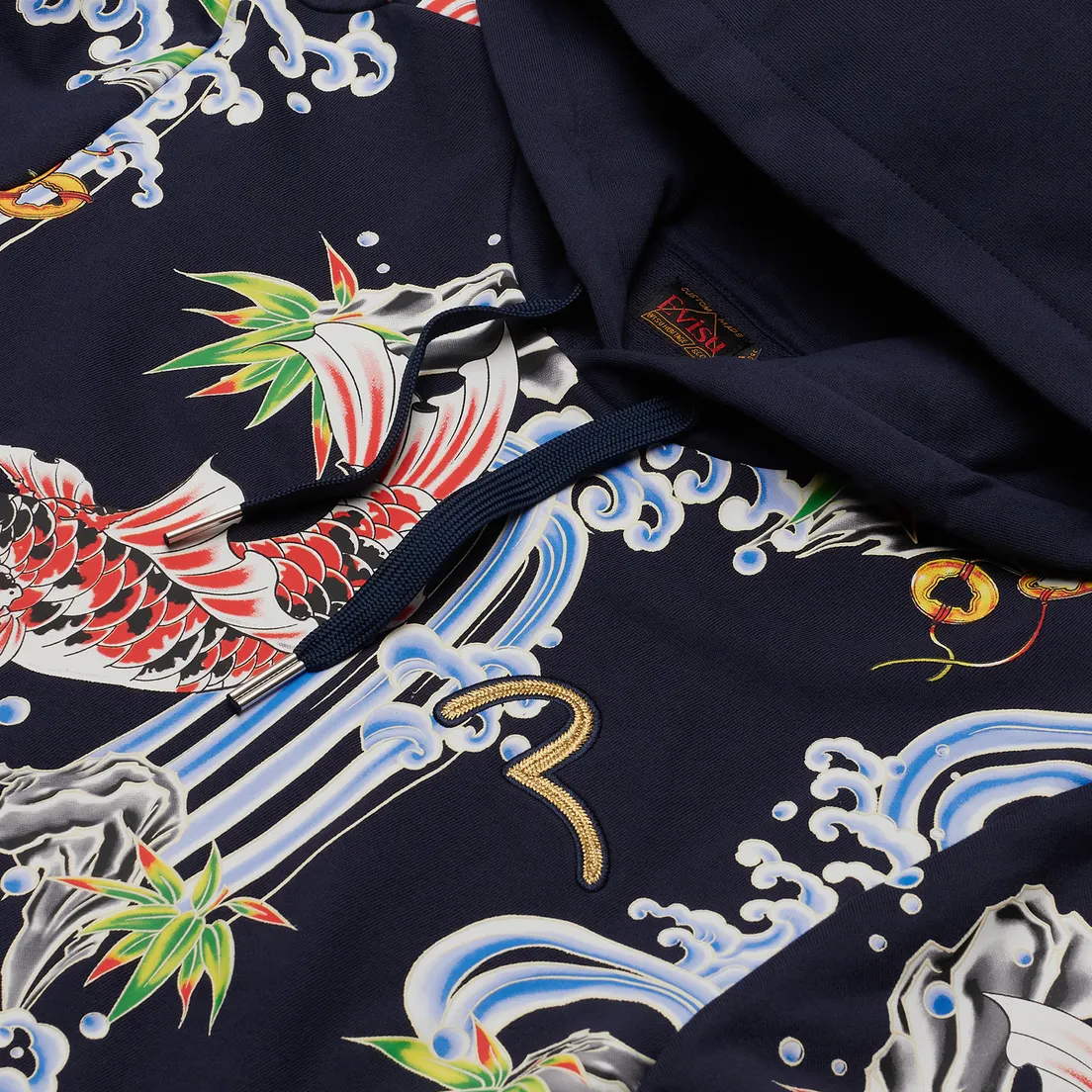 Evisu Мужская толстовка Carp All Over Printed Hoodie