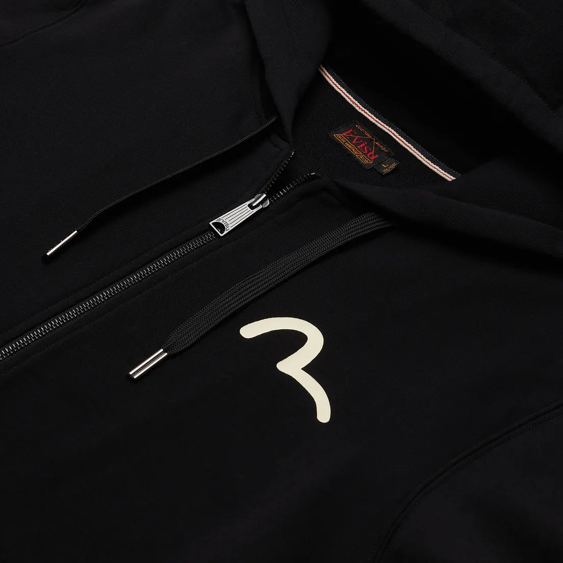 Evisu Мужская толстовка Evergreen Tigers Printed Logo Zip-Up Hoodie