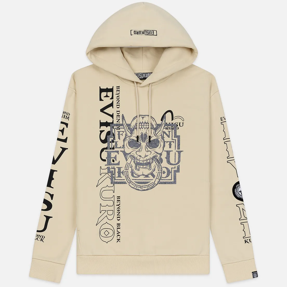 Evisu Мужская толстовка Evisukuro & Hannya Heraldry Hoodie Kamon Badge